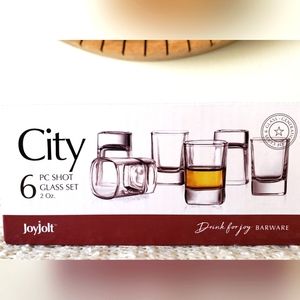 SET OF 6 JOY JOLT SHOT GLASSES
